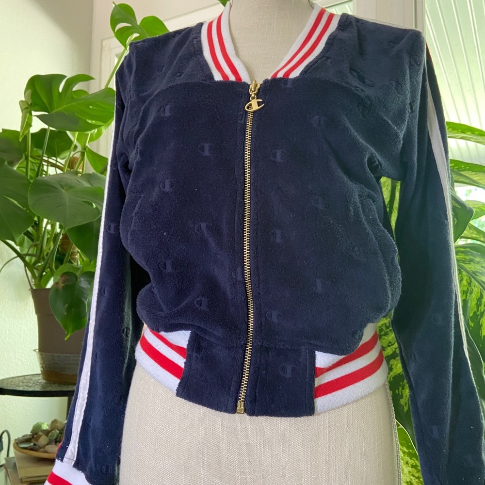 🦋 2 for $15.00 ~ Champion zip-up jacket - Picture 1 of 5
